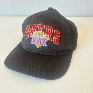 Vtg 1995 NFL Super Bowl XXIX San Francisco 49ERS Champion Starter Hat Cap Black
